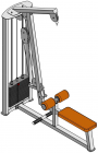 Тренажер для мышц спины - верхняя-нижняя тяги (комбинированный) (ТС-217)